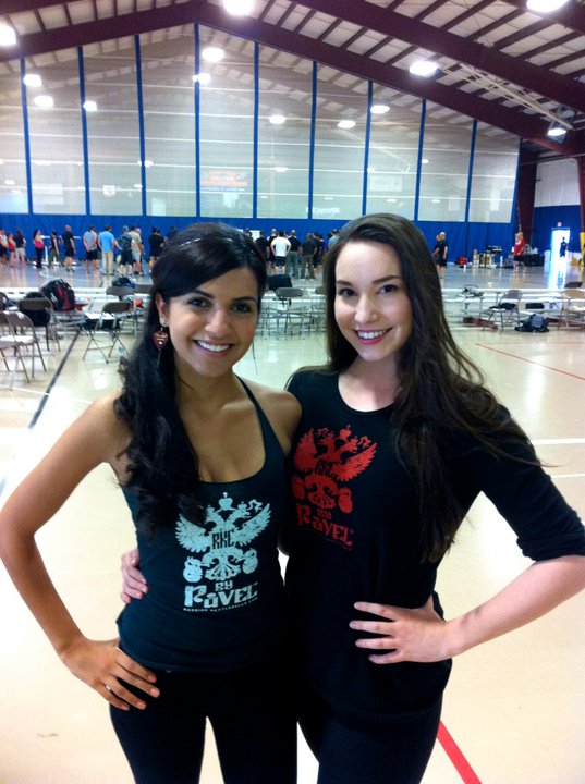 The Dragon Door ladies: Amanda Salas and Nicole Du Cane