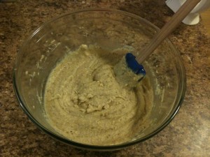 PaleoCookiesRecipe-mixingredients MIx dry and wet ingredients together
